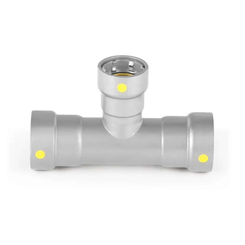 1-1/2-Inch Carbon Press Tee – 1-1/2-Inch X 1-1/2-Inch X 1-1/4-Inch Branch 1