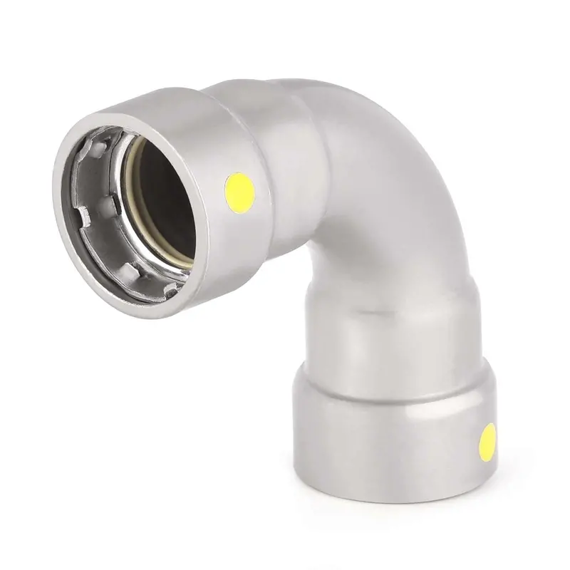 1-1/2-Inch Carbon Steel Press-Fit 90-Degree Elbow 1