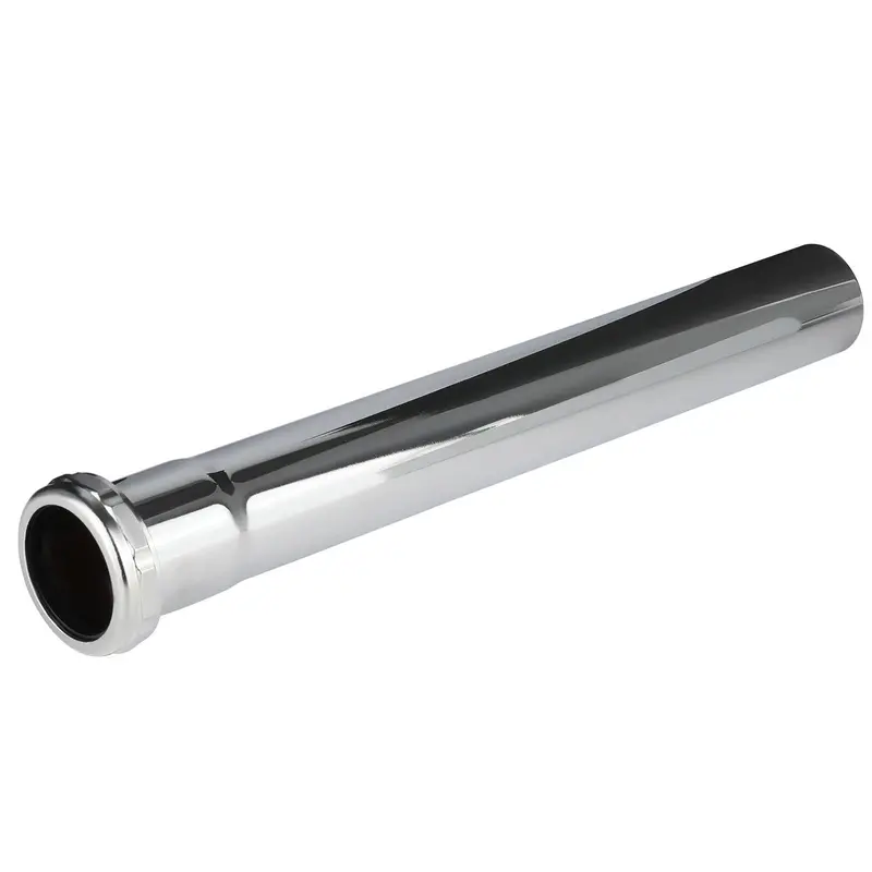 1-1/2-Inch Chrome-Plated Brass Slip-Joint Sink Drain Extension Tube (12 Inches, 20-Gauge) 1