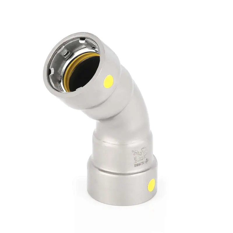 1-1/4-Inch Carbon Press 45-Degree Elbow 1