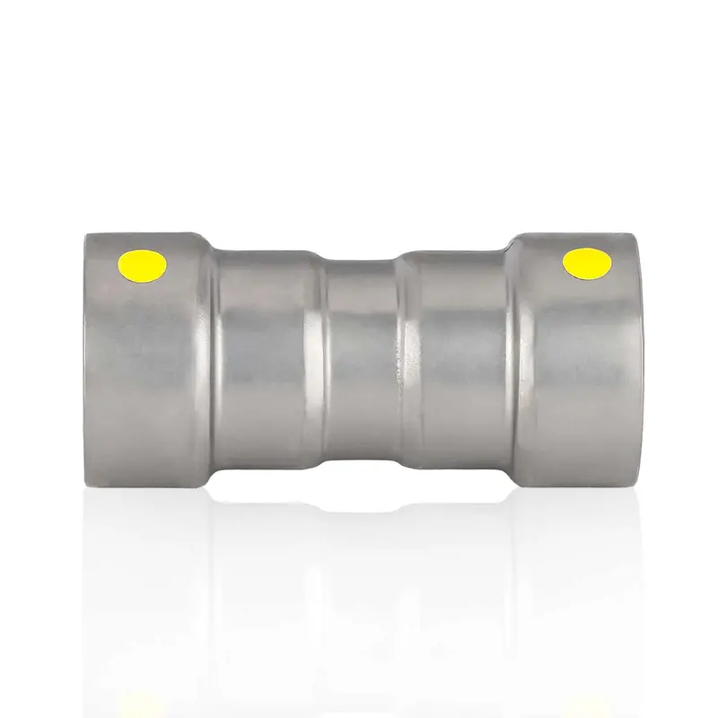 1-1/4 Inch Carbon Press Coupling With Built-In Stop Feature 1