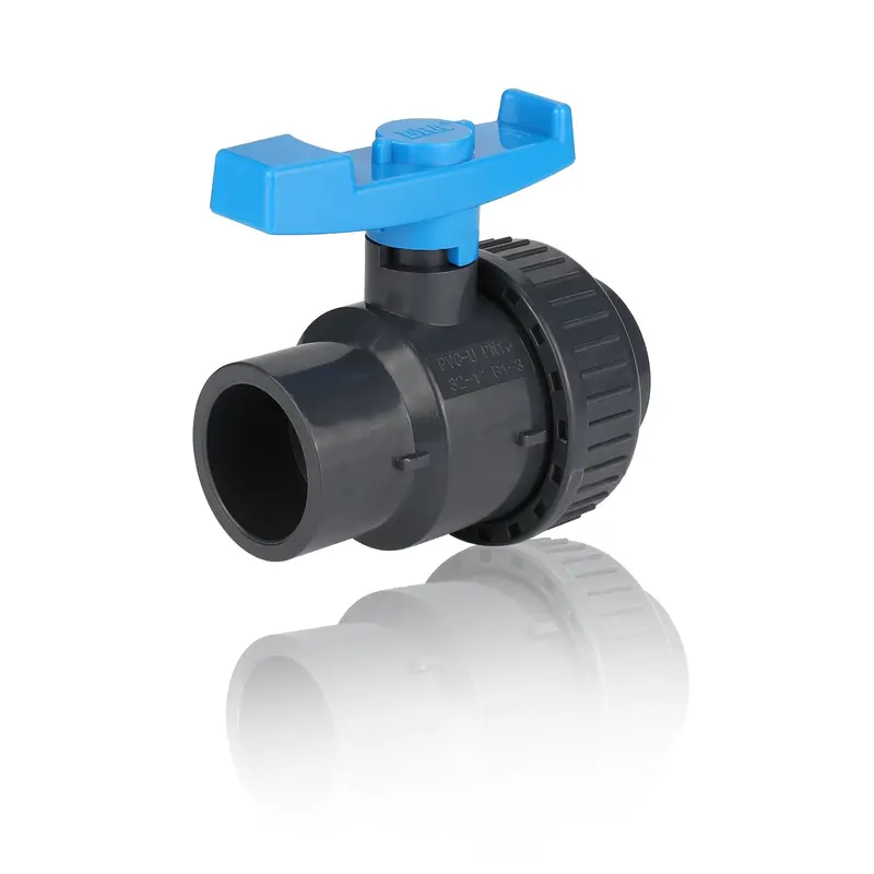 1-1/4 Inch Pvc Threaded Single-Union Ball Valve – Schedule 40/80 1