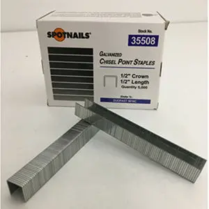 1/2-Inch, 20-Gauge Spot Nails Crown Staples – 5,000 Per Box 1