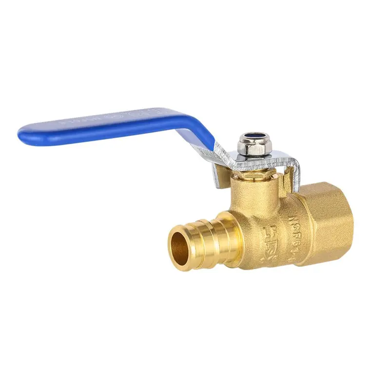 1/2" Pex-A Expansion Ball Valve With 1/2" Female Npt Inlet (Lead-Free, Blue) 1