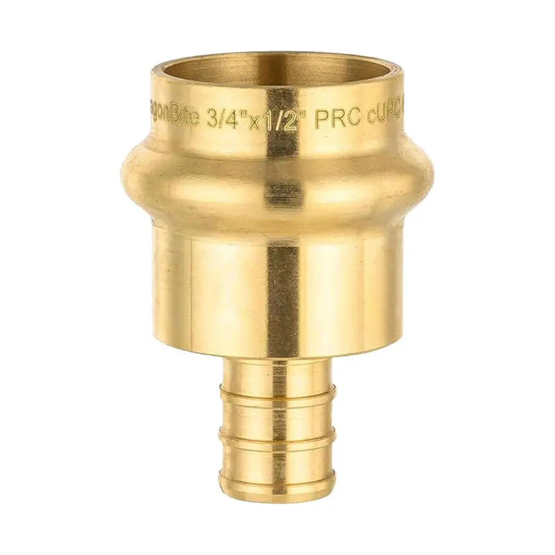 1/2" Press-To-Pex Expansion Adapter With 3/4" Male Thread (Lead-Free Brass) 1