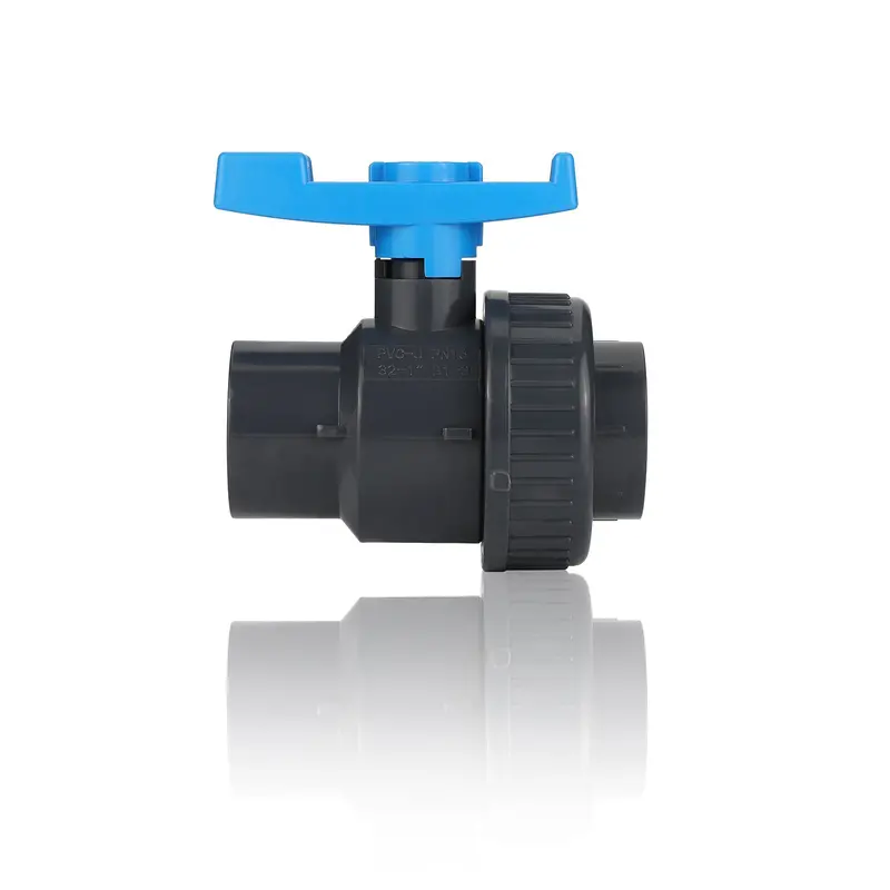 1/2" Pvc Schedule 40/80 Threaded Single-Union Ball Valve 1