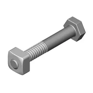 1/4-20 X 1-1/2" Cap Screw With Square Nut – Dura Stilt Replacement 1