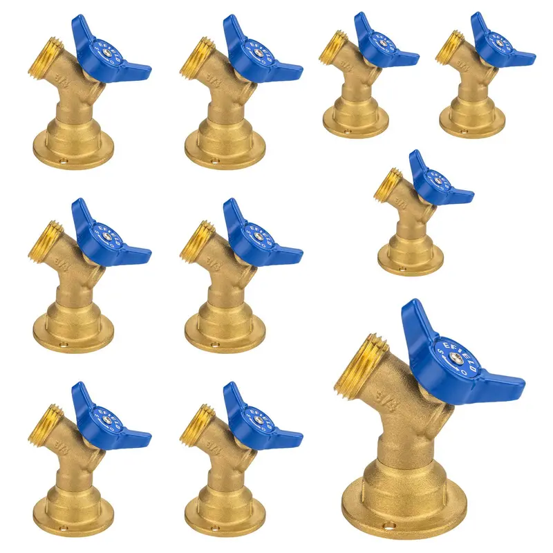 10-Pack 1/2-Inch Fnpt × 3/4-Inch Nh Union Sillcock Valves 1