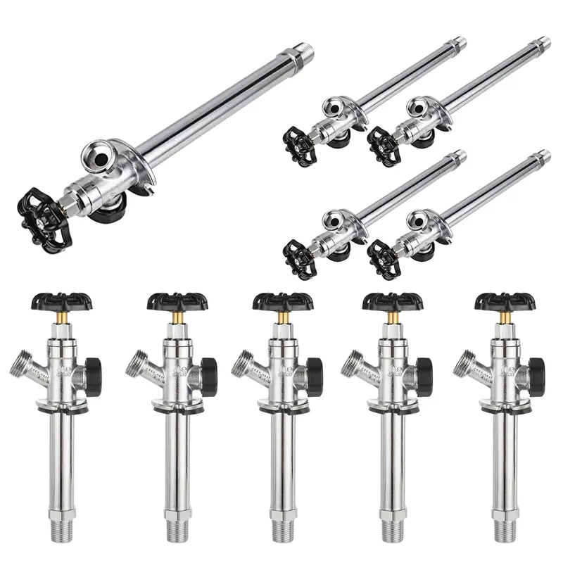 10-Pack 1/2-Inch Mip X 3/4-Inch Hose Bibb With 4-Inch Anti-Siphon Frost-Free Sillcock 1