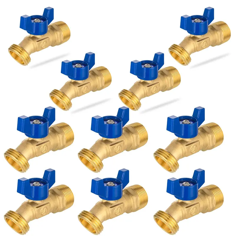 10-Pack 1/2 Inch Mnpt To 3/4 Inch Ght Spigot Valves (Hose Bibbs) 1