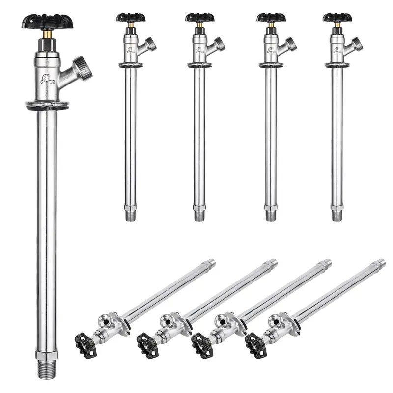 10-Pack 1/2-Inch Push-Fit X 3/4-Inch Anti-Siphon Frost-Free Sillcock (10-Inch Length) 1