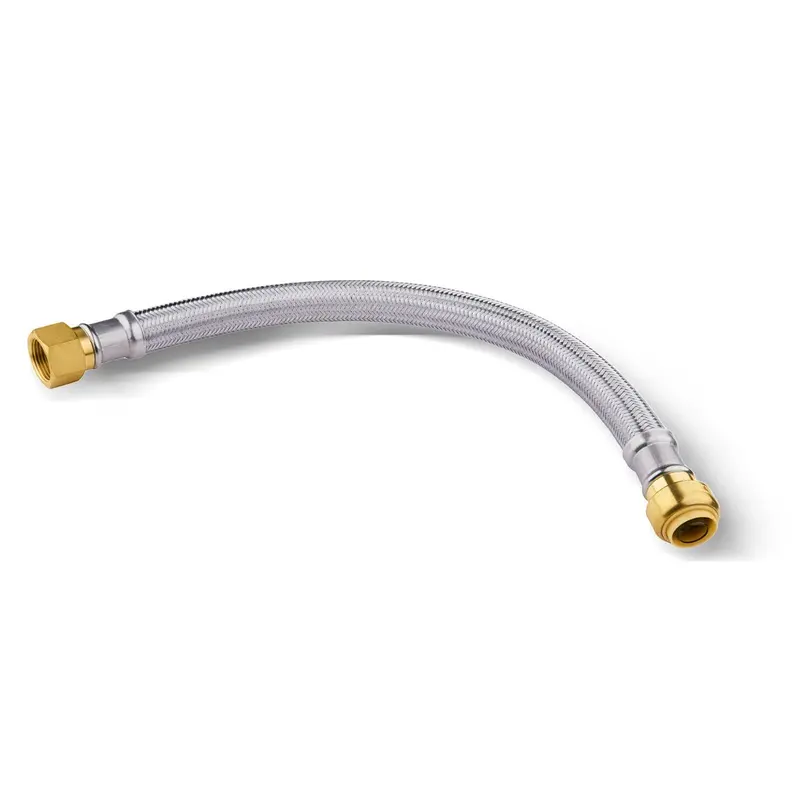 10-Pack 18" Flexible Water Heater Connector: 1/2" Push-Fit X 3/4" Fip 1