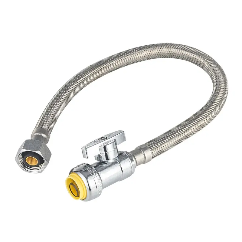 10-Pack 18-Inch 1/2-Inch Push-Fit × 1/2-Inch Fip Straight Faucet Hose 1