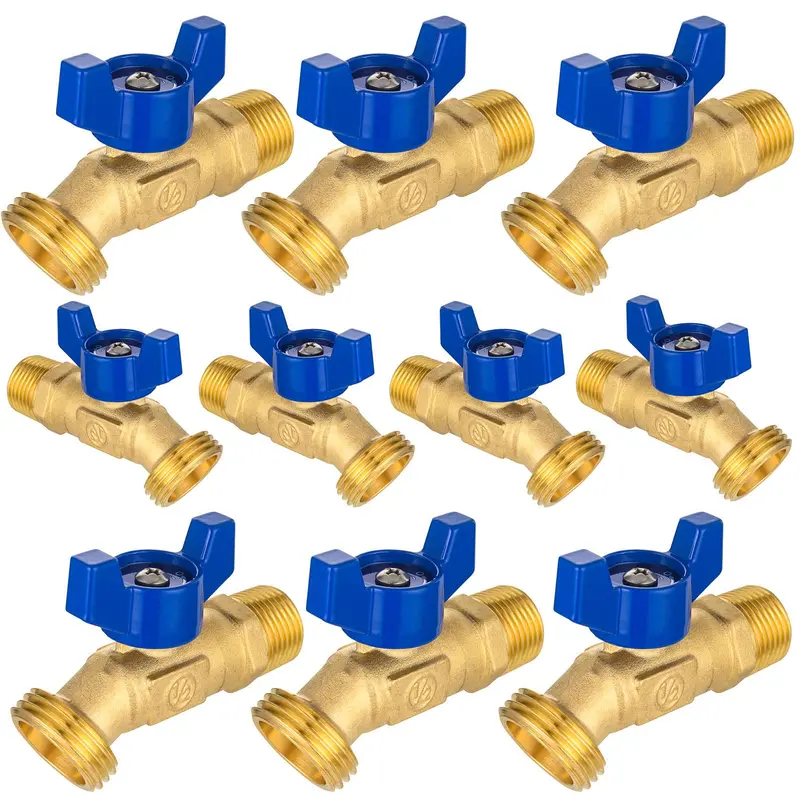 10-Pack 3/4-Inch Mnpt × 3/4-Inch Ght Spigot Hose Bibb Valves 1