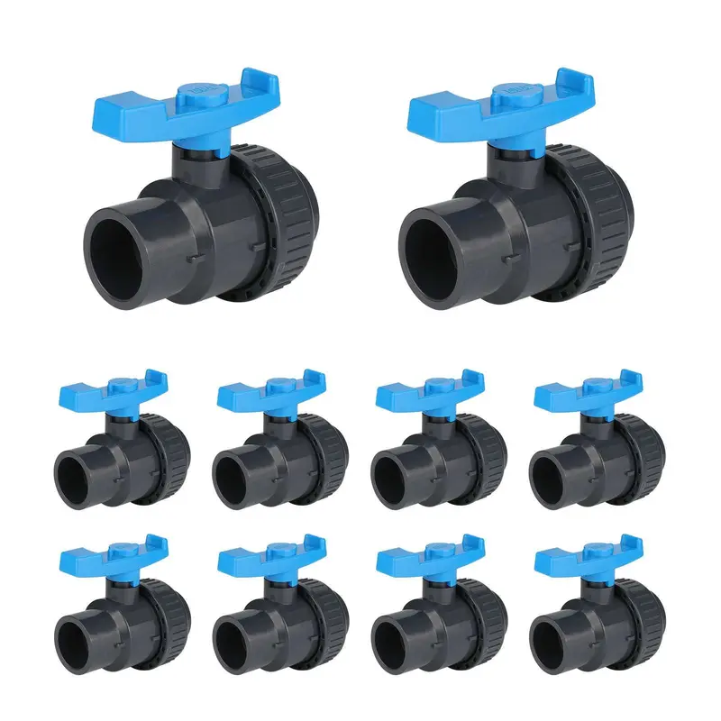 10-Pack 3/4-Inch Pvc True Union Ball Valve (Schedule 40/80) 1