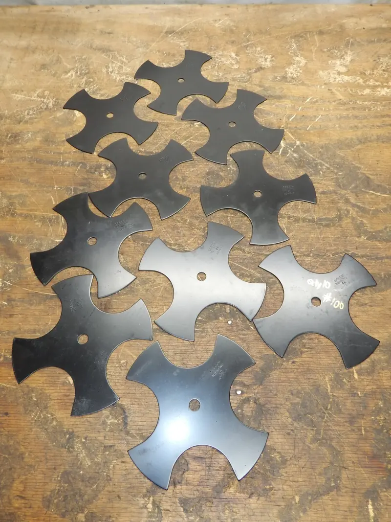 10-Pack Oregon 40-845 Star Edger Blades – 9" X 9", 4-Tooth Design 1