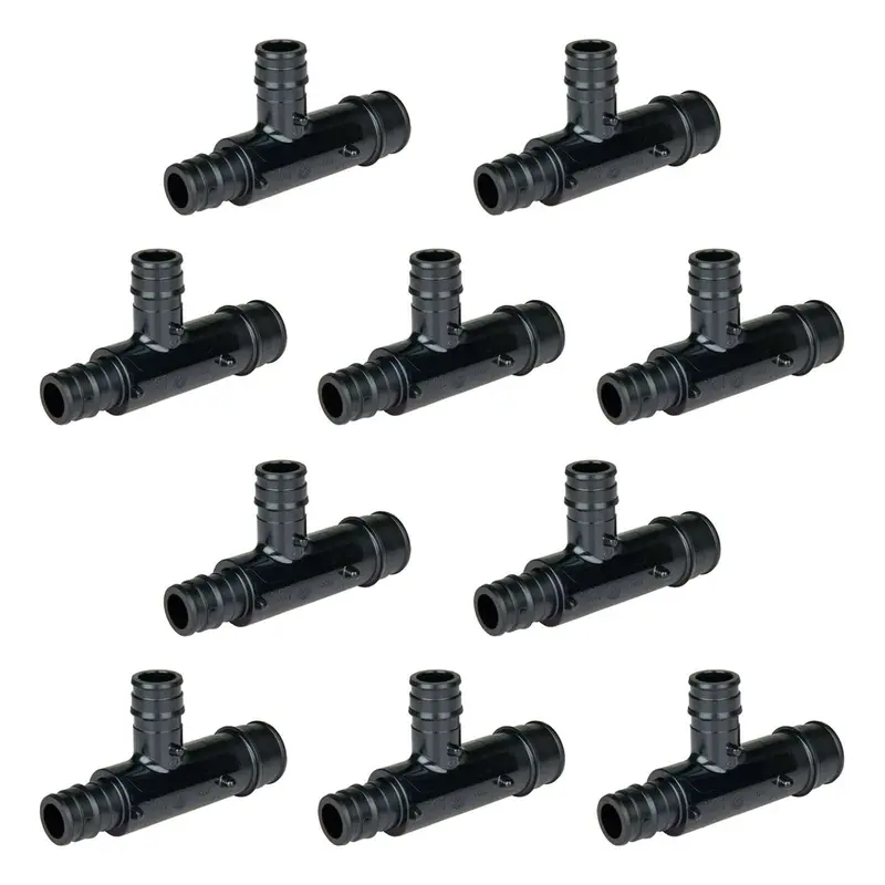 10-Pack Pex-A Expansion Tee: 1-1/2" × 1-1/2" × 3/4", Ppsu Material 1