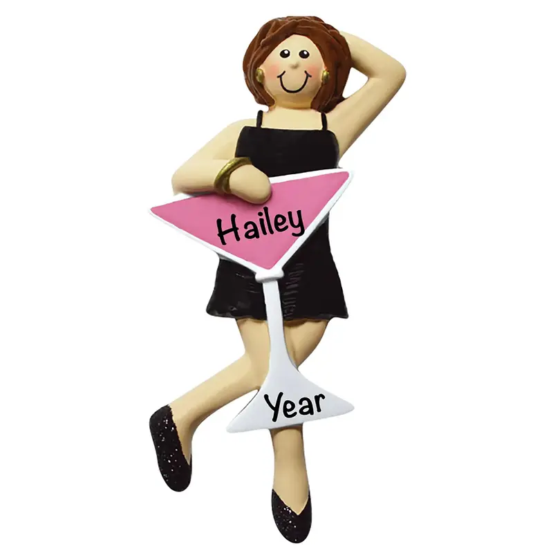 21St Birthday Party Girl Christmas Ornament 1