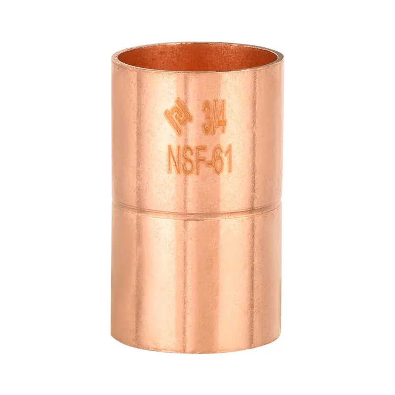 3/4-Inch Copper Coupling With Integrated Rolled Stop 1