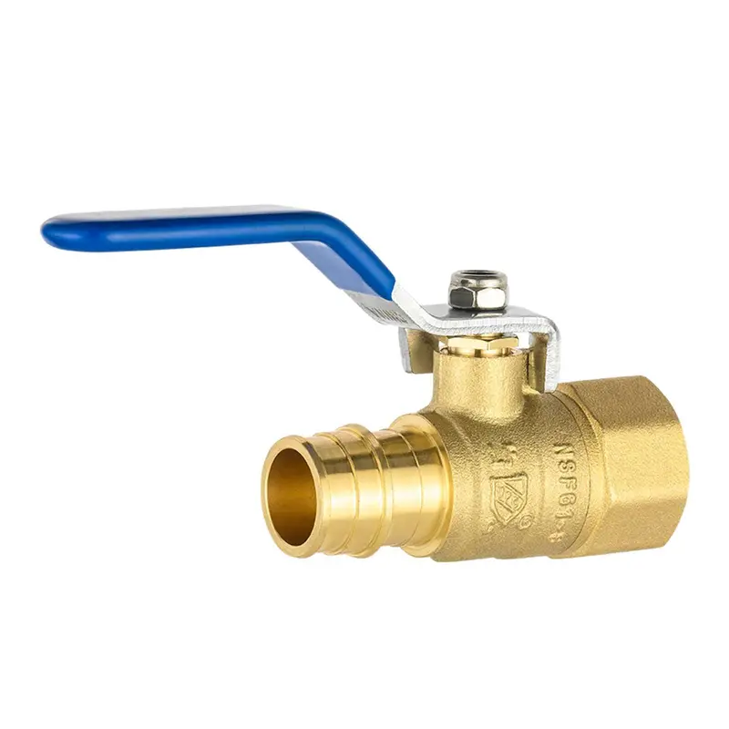 3/4" Pex-A Expansion Ball Valve With 3/4" Female Npt Inlet (Lead-Free, Blue) 1