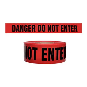 3-Mil Red 'Do Not Enter' Hazard Tape (3 In × 1000 Ft) 1
