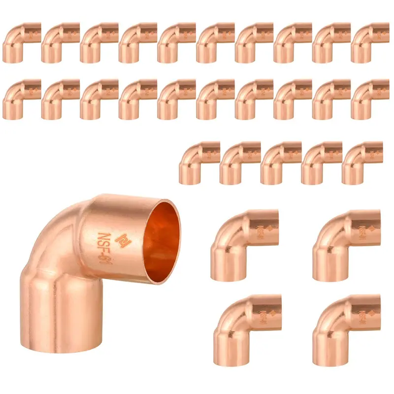 30-Pack 1-1/4" Copper Short-Radius 90° Elbow – Wholesale 1