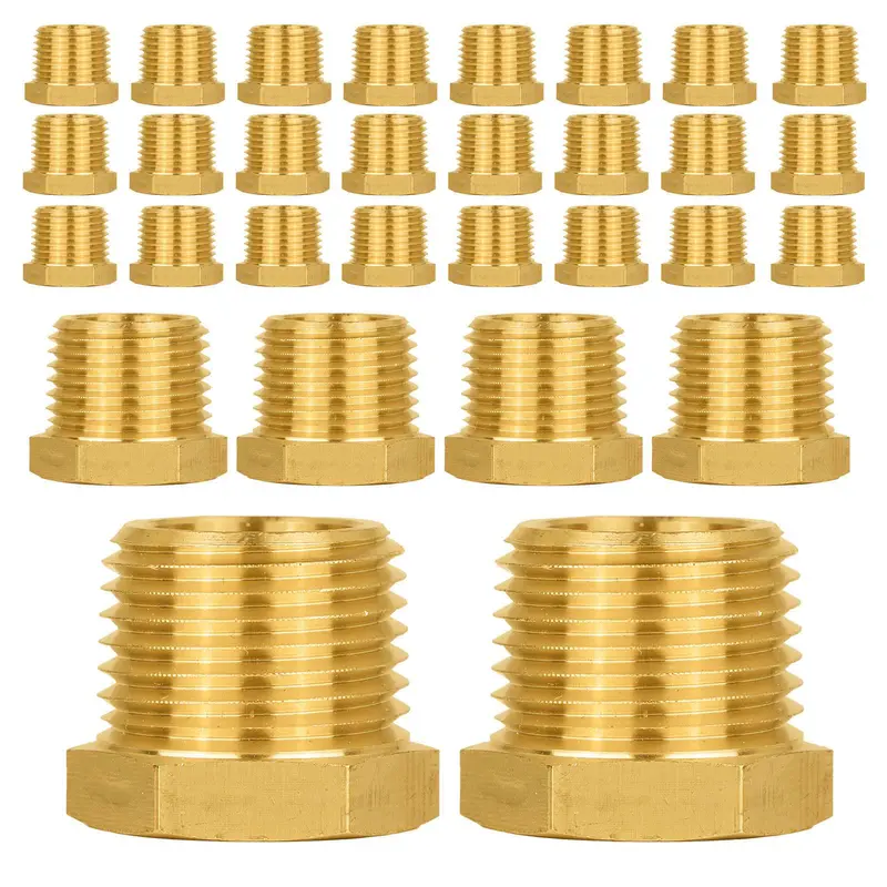 30-Pack 1/2-Inch Brass Plug Fittings For Pex And Copper Systems 1