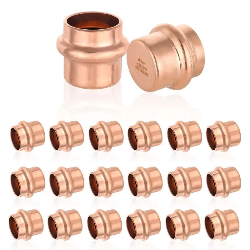30-Pack 1/2-Inch Press-Fit Copper Caps (Lead-Free) 1