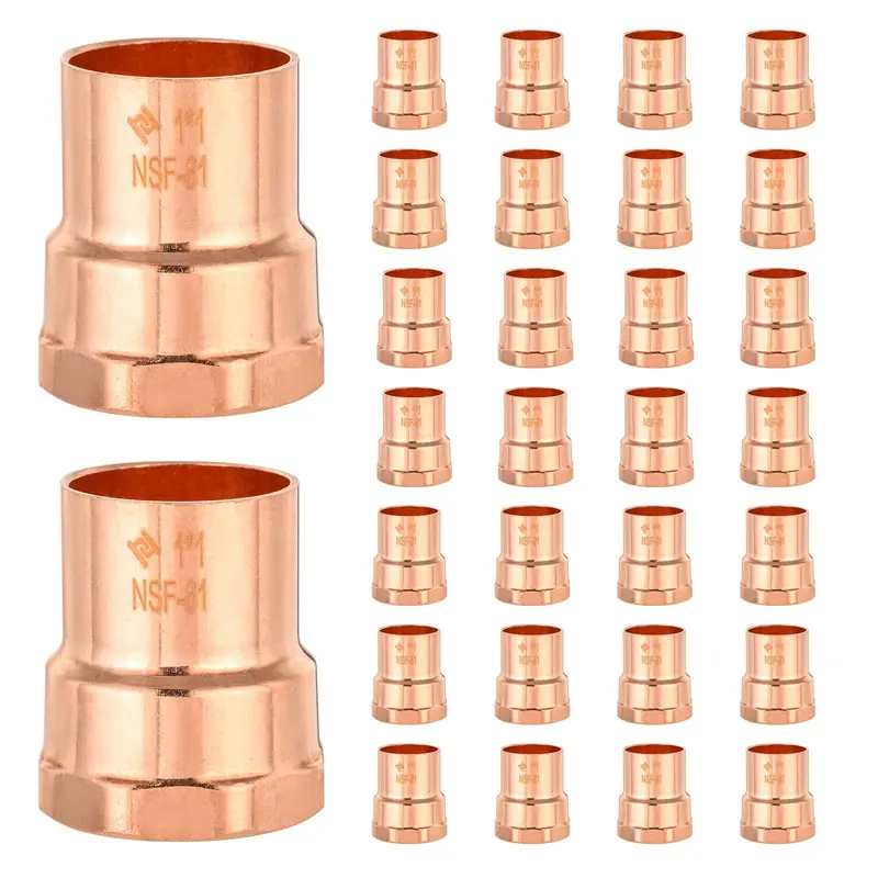 30-Pack 2" Copper X Female Npt Adapter Fitting 1