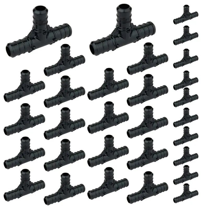 30-Pack 3/4-Inch Pex-B Crimp Ppsu Tee Fittings (Lead-Free) 1