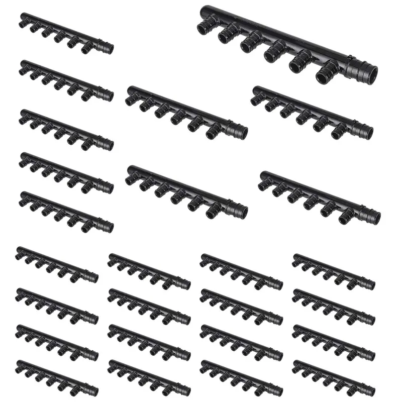30-Pack 3/4" X 1/2" Closed-Port Pex-A Expansion Manifold (6-Port) 1