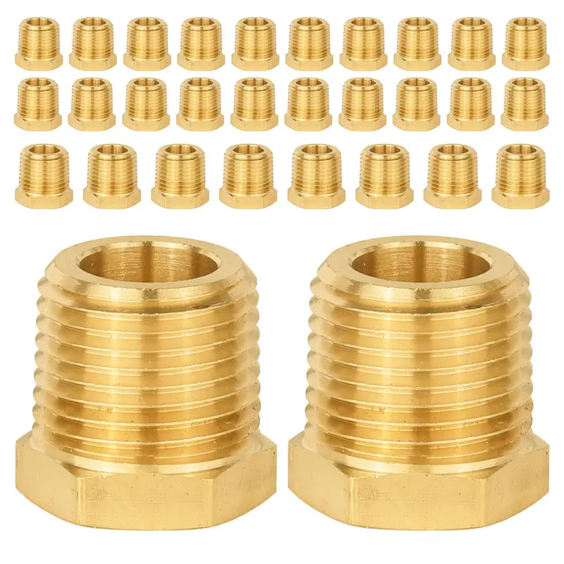 30-Pack 3/8" Brass Plug Fitting 1