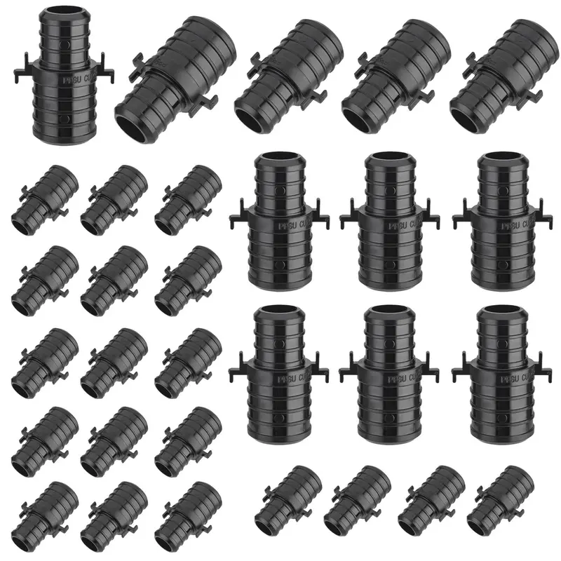30-Pack Lead-Free 1-Inch X 3/4-Inch Ppsu Pex-B Crimp Coupling With Retention Tabs 1