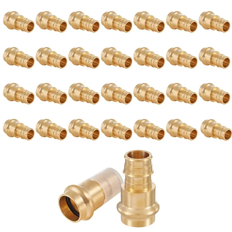 30-Pack Lead-Free Brass Adapter: 1/2" Press-Fit To 1/2" Pex Expansion 1