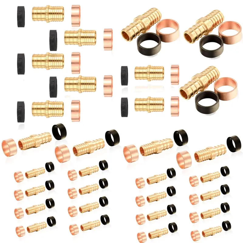 30-Pack Lead-Free Brass Pex-B Crimp Coupling: 3/4 Inch Pex To 3/4 Inch Pb Transition 1