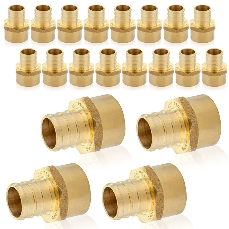 30-Pack Lead-Free Pex-B Crimp Adapter: 1/2-Inch Pex To 3/4-Inch Female Thread 1