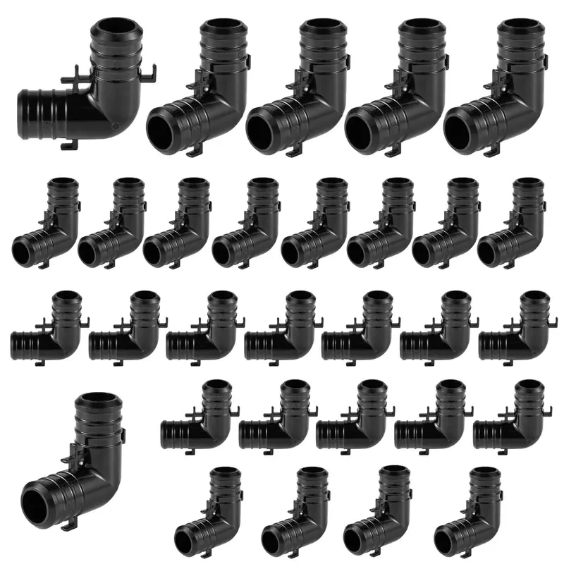 30-Pack Pex-B Crimp Ppsu Elbows With Retention Tab: 3/4" Size 1