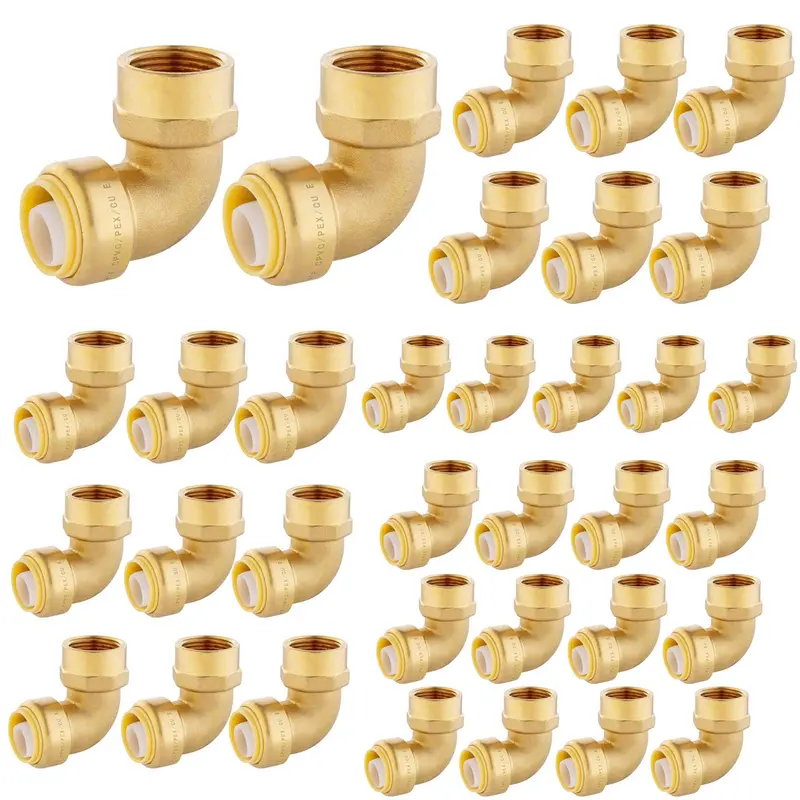 30-Pack Push-Fit Female Elbow – 3/4" For Quick-Connect Plumbing 1
