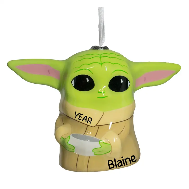 3D Baby Yoda (The Child) Star Wars Ornament For Holiday Trees 1