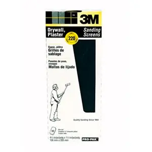 3M Pro-Pak Drywall Sanding Screens – 220-Grit Fine Finish 1