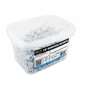 500-Pack Black Aluminum-Plastic Tub Rivets (1/8") 1