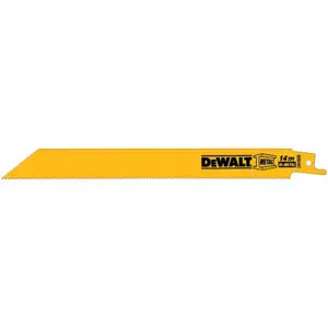 6-Inch Variable-Pitch (10/14 Tpi) Bi-Metal Straight-Back Reciprocating Blade For Metal 1