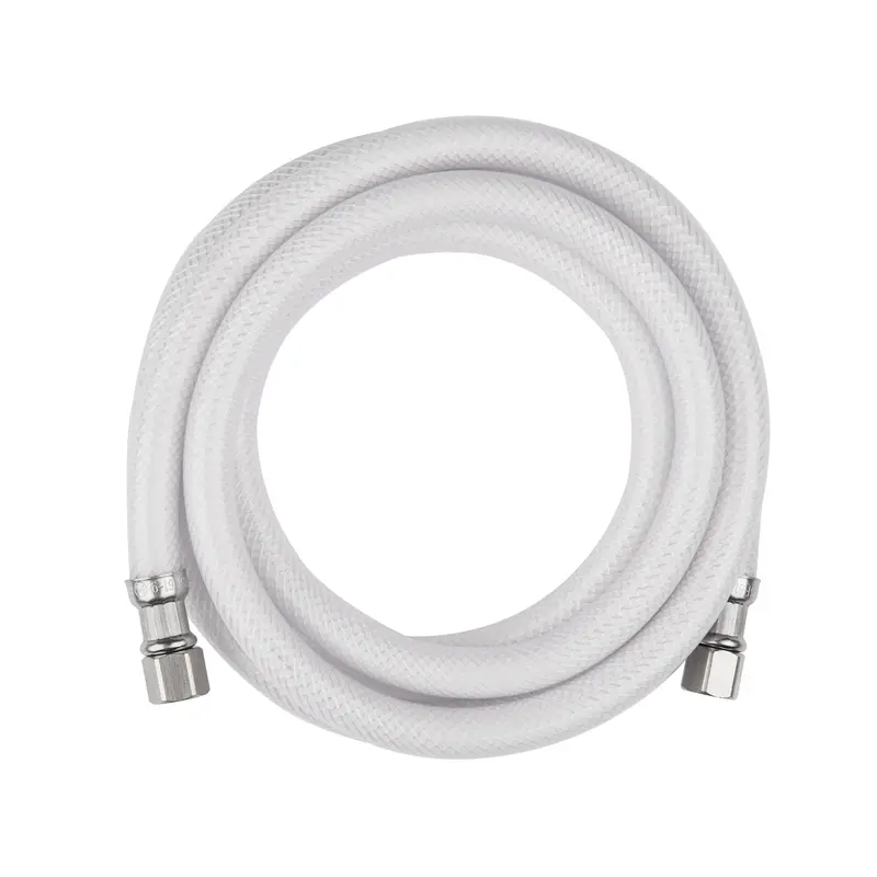 8-Foot Refrigerator Ice Maker Water Line: Polyester-Reinforced Pvc, Dual 1/4" Compression Ends 1