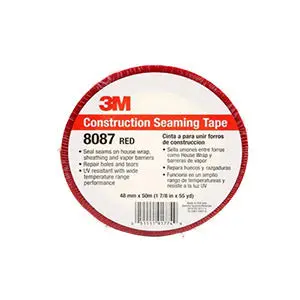 8087Cw Seaming Tape – 2-Inch Red Drywall Joint Tape (48 Mm × 50 M) 1