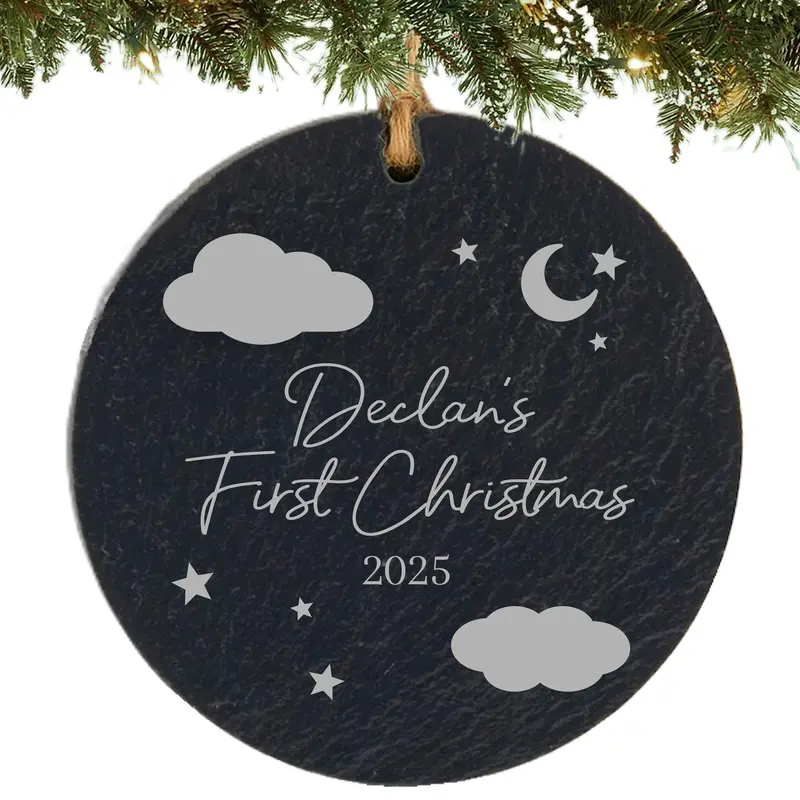 Baby’S First Christmas Ornament – Custom Infant Holiday Keepsake 1
