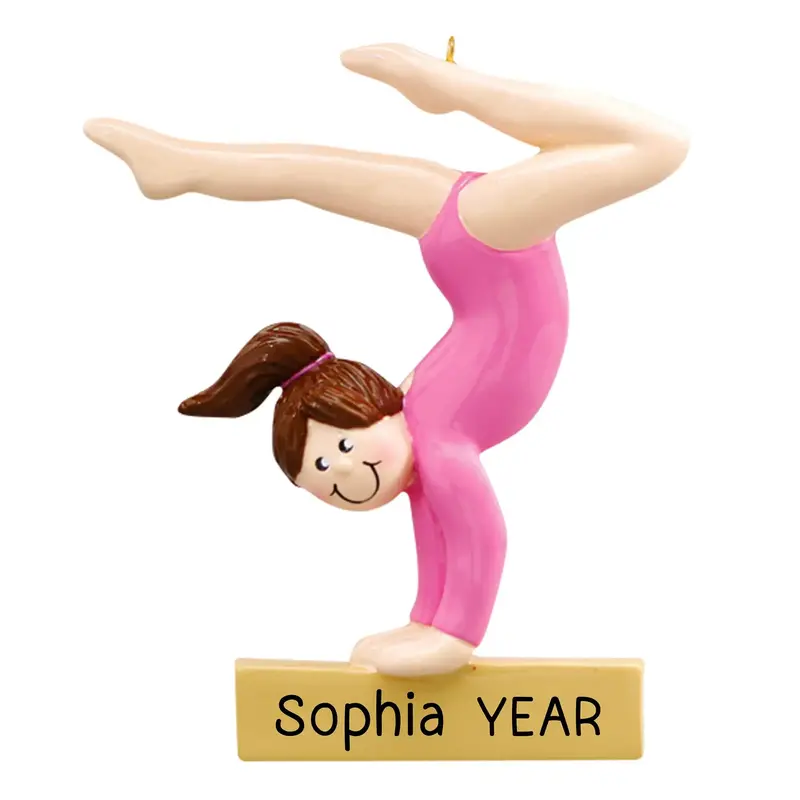 Balance Beam Gymnast Personalized Ornament 1