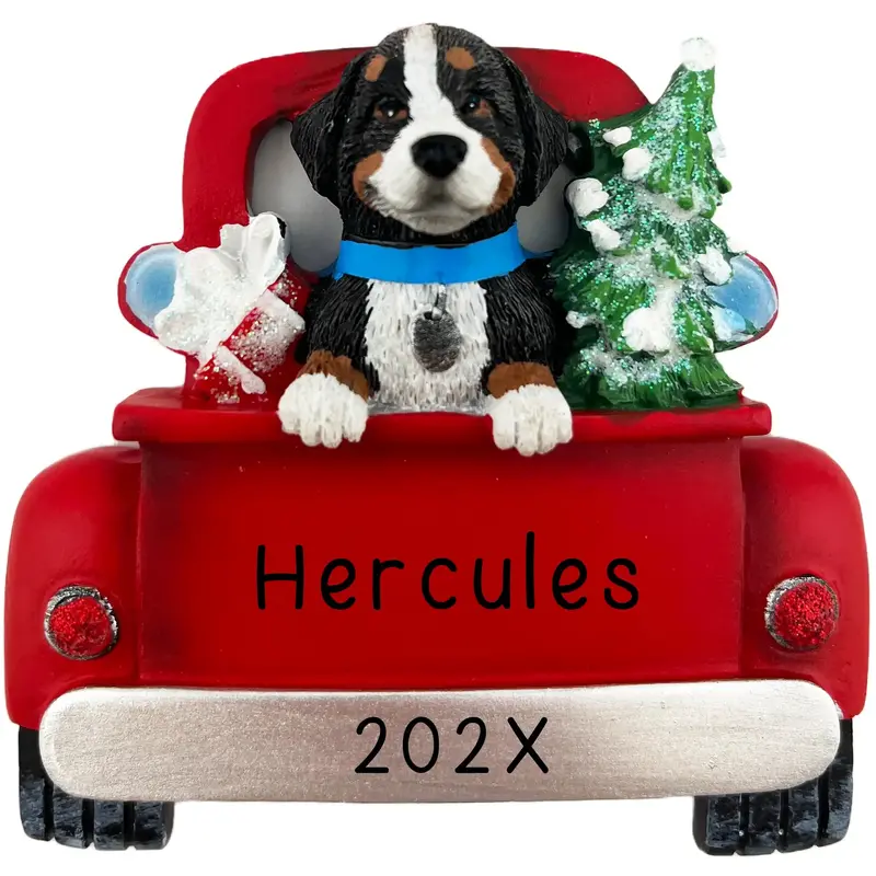 Bernese Mountain Dog Personalized Christmas Ornament 1