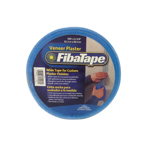 Blue Mesh Tape With Shrink Wrap & Label – 2.5" × 300' 1