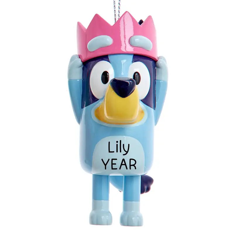 Bluey Character Crown Holiday Ornament 1