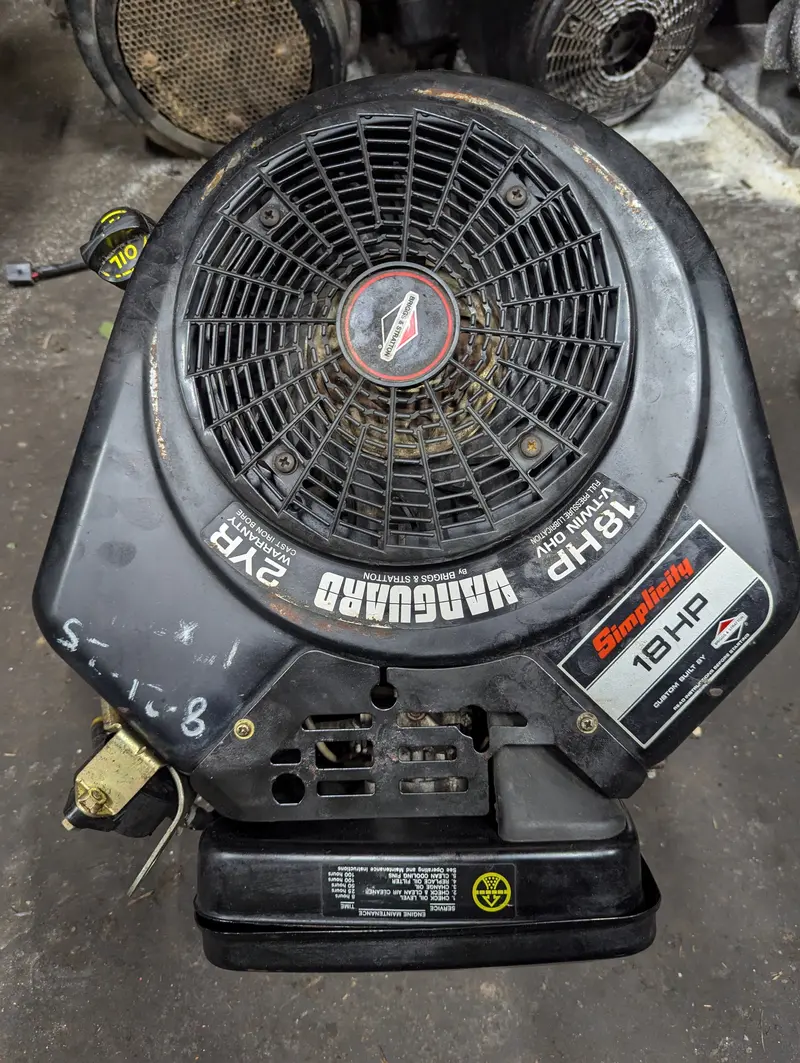 Briggs & Stratton 18Hp Vanguard Vertical-Shaft Engine – Model 350777 (1"X3" Crankshaft, Hours Not Specified) 1